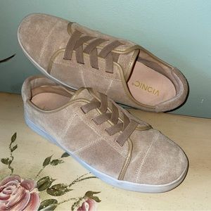 Vionic Tan Suede Slip On Sneakers 9